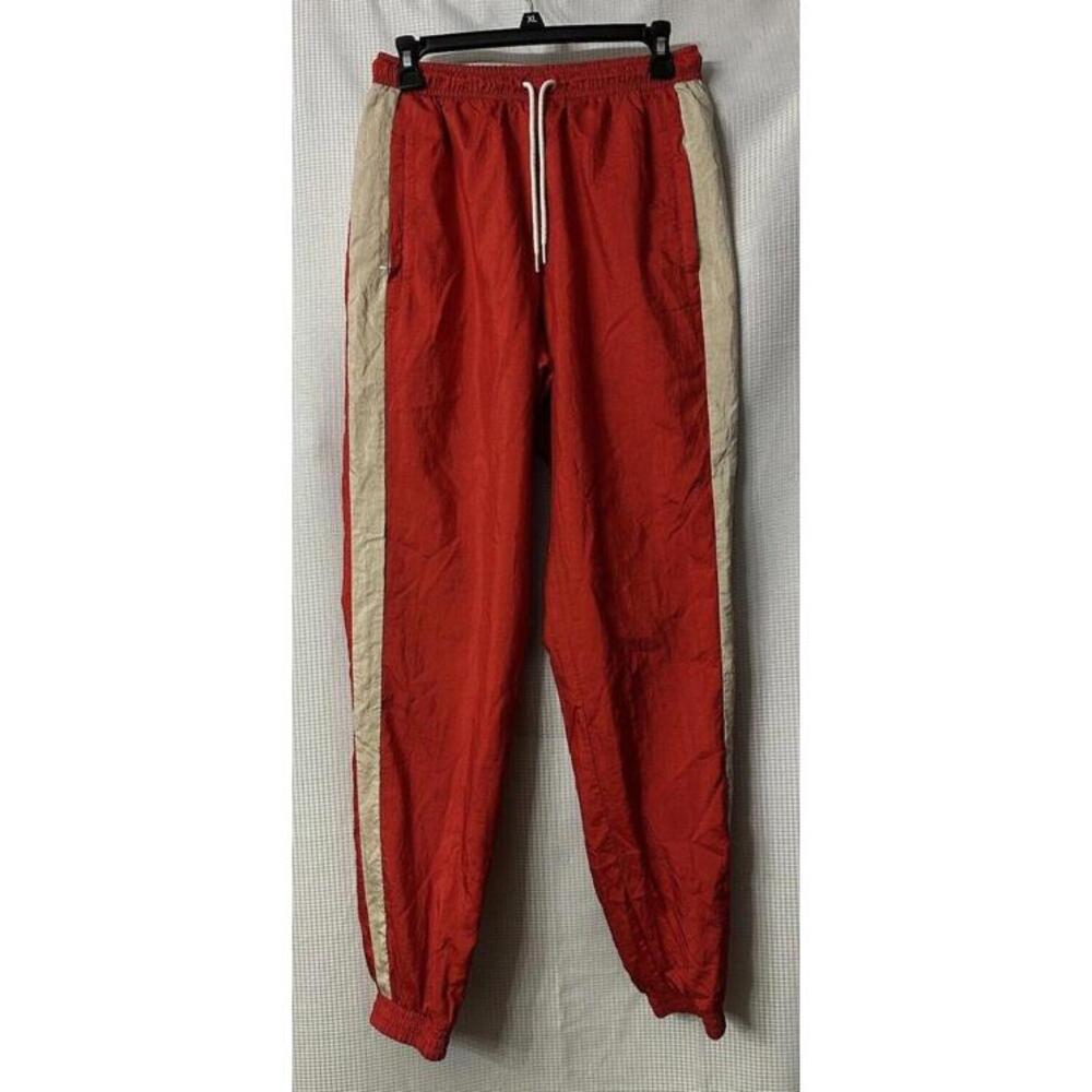 Puma Suede‎ DE-91074 Way Herzogenaurach Mens Drawstring Red Track Jogger Pants M